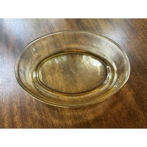 Forte Crisa Vintage Yellow‎ Oval Bowl Vegetable Dish Made in Mexico